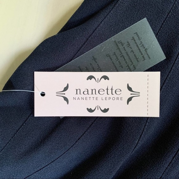 NWT Nanette Lepore • Fit & Flare Cocktail Mini Dress in Navy, Sleeveless, Size 2 - Picture 6 of 7